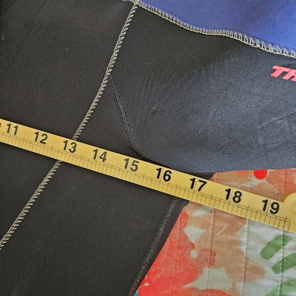 Henderson Aquatics A653MF Dive Wet Suit Size M Shorty Black & Blue Front Zip - Picture 11 of 11